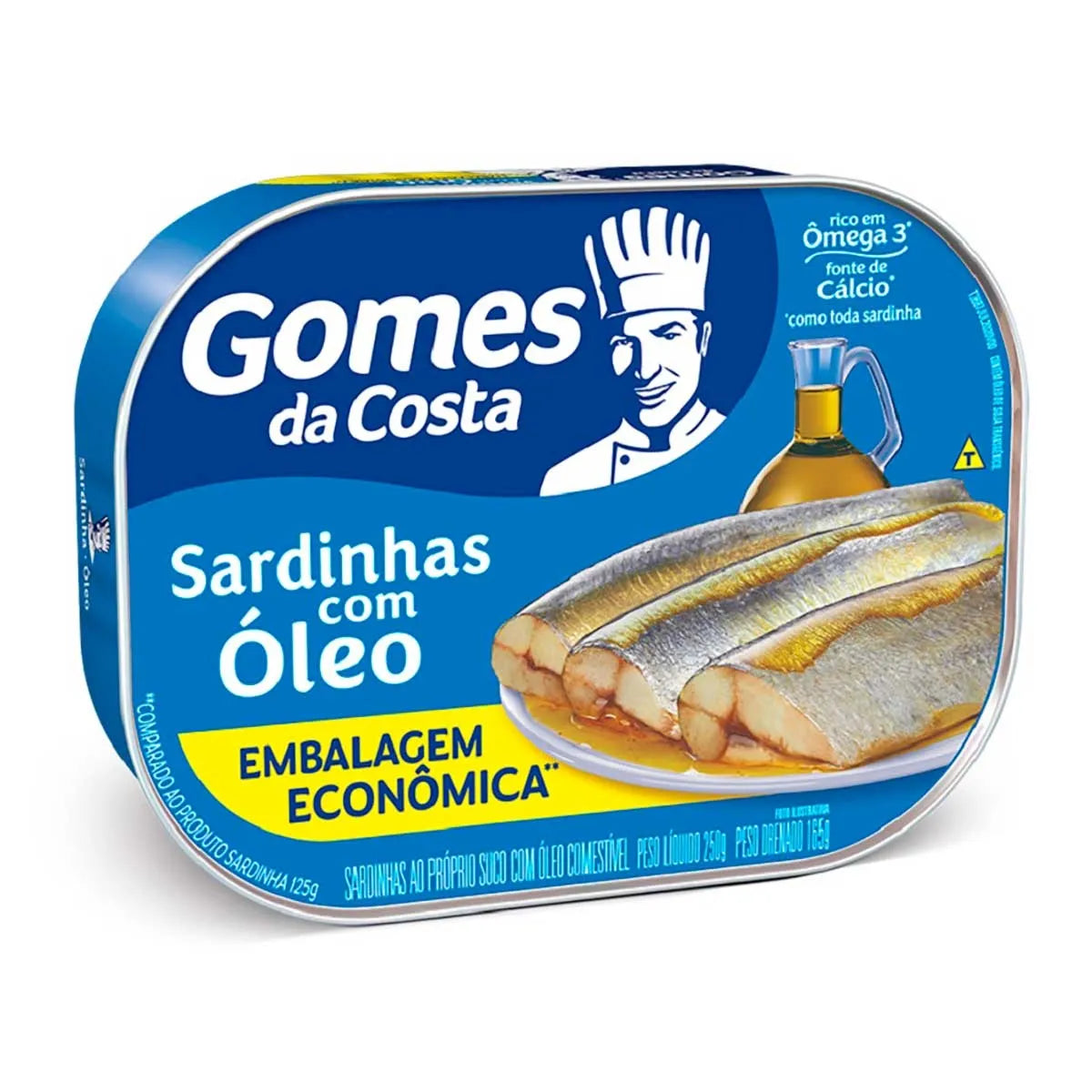Sardinha Gomes da Costa Óleo Lata (2x250g)